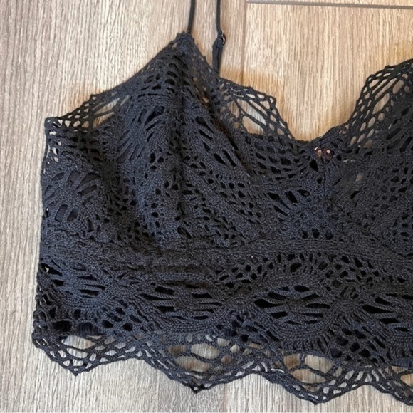 Free People Mariana Bralette In Black Size Extra Small - Picture 2 of 15